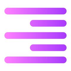 Fototapeta premium right align gradient icon