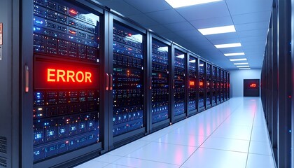 Server room with error messages (1)