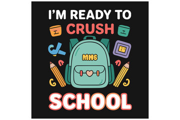 Funny 100 Days of School T-Shirt Templates – Editable Vector Pack