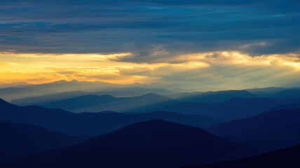 Fototapeta premium Golden Hour Sky Collection Dramatic Sunset Clouds Natural Landscape