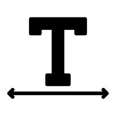 horizontal glyph icon