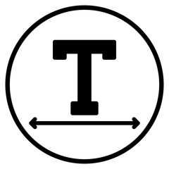 horizontal glyph icon