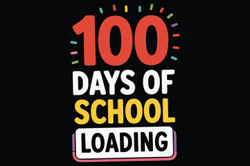 Funny 100 Days of School T-Shirt Templates – Editable Vector Pack