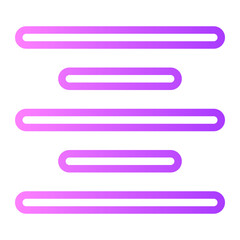 Align Center gradient icon