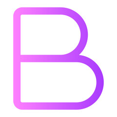bold text gradient icon