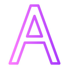 font gradient icon