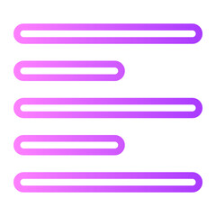 left align gradient icon