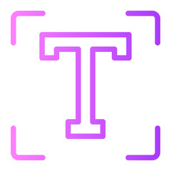 text edit gradient icon