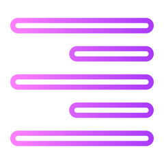 right align gradient icon