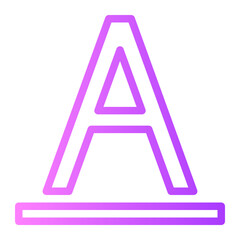 typography gradient icon