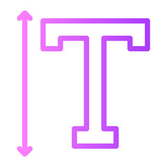 vertical gradient icon