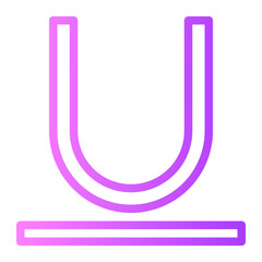 underline gradient icon