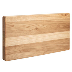 Wooden Cutting Board: An up-close, high-angle studio shot of a pristine, wooden cutting board. Showcasing its natural grain and clean lines