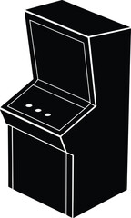 Arcade Machine Cabinet Vector silhouette