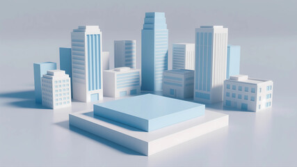 skyscrapers in the city