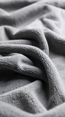 Soft gray faux fur texture