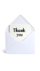Thank you note in envelope (2)