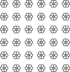 icon vector flower design, with various design shapes, with a hand drawn black outline style for summer and flower.