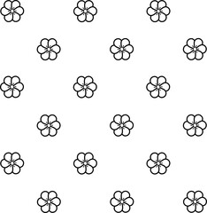 icon vector flower design, with various design shapes, with a hand drawn black outline style for summer and flower.