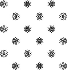 icon vector flower design, with various design shapes, with a hand drawn black outline style for summer and flower.