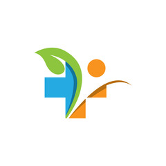 Health logo vector icon