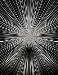 Fototapeta premium Dynamic black and white abstract background with rays radiating from the center, perfect for creative projects and visual effects.