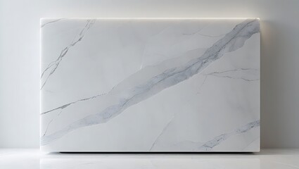 Elegant white marble slab with subtle veining