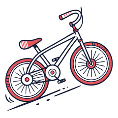 Fototapeta premium bicycle icon on white background