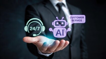 Empower your business with 24/7 AI customer service assistance, modern solution for instant support