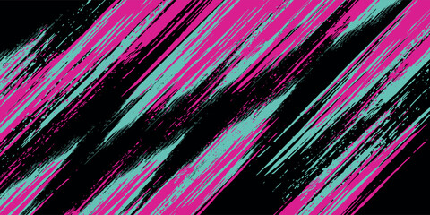 Car sticker wrap banner abstract sporty lines pink blue greenish grunge color combination brush storm thunder modern pattern racing.