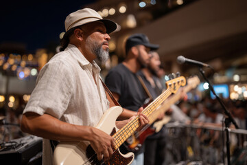 Fototapeta premium vibrant energy of live music performances captured in films and tv shows creates unforgettable moments