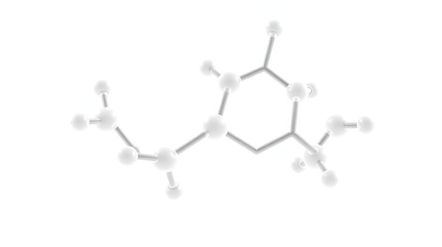 3D image of Mesterolone skeletal formula - molecular chemical structure of androgen and anabolic steroid isolated on white background