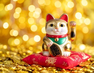 招き猫：金運と幸運を招く縁起の良い置物