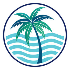 Fototapeta premium palm tree vector illustration