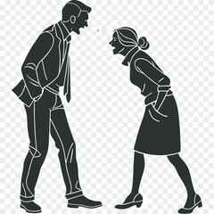 silhouette of a couple