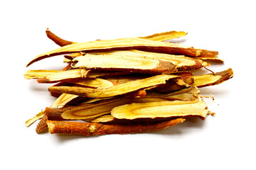 Liquorice root herbs, herbal slices