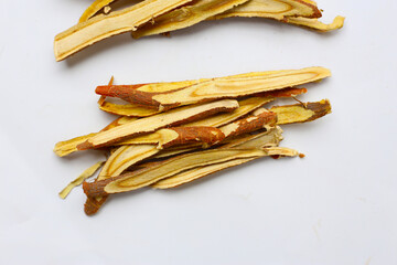 Liquorice root herbs, herbal slices