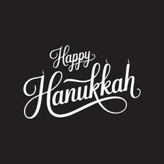 Happy Hanukkah Calligraphy Text Design,Elegant Happy Hanukkah Typography Vector,Handwritten Happy Hanukkah Holiday Lettering,Modern Script Happy Hanukkah Text Illustration,Stylish Happy Hanukkah 