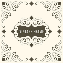Ornate vintage frames and scroll elements. Classic calligraphy swirls, swashes, floral motifs. Good for greeting cards, wedding invitations, restaurant menu, royal certificates