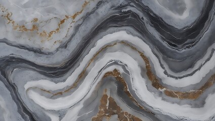 Abstract swirling gray and white marble texture with earthy tones