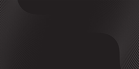 3D black white techno abstract background overlap layer on dark space with waves effect decoration.