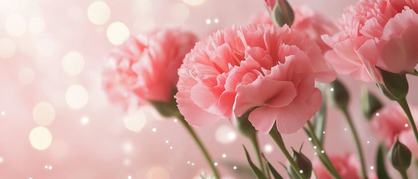 Um lindo cabe&ccedil;alho da web com fundo de cravo rosa