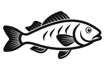 Solid color Wrasse animal vector design