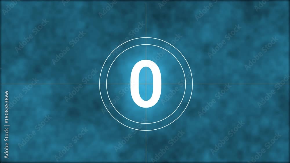 Poster glowing neon 5 second countdown timer animation, ten seconds stopwatch icon animation with recycling