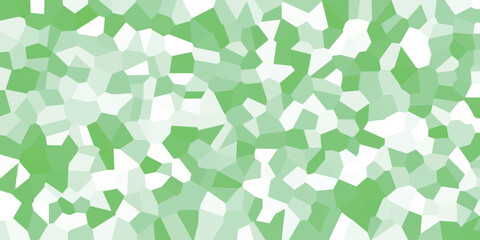 Abstract green mosaic background pattern in light and dark shades of green for textured design and creative visuals