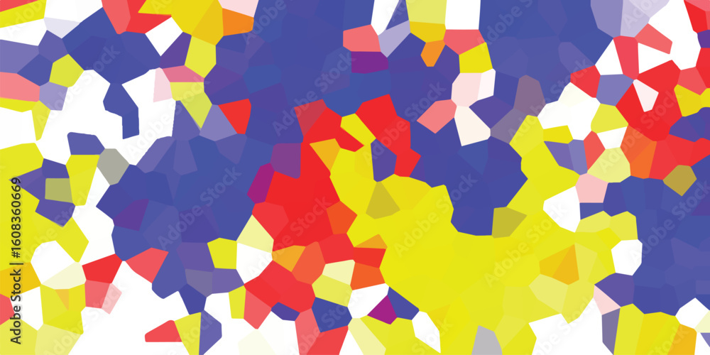 Aufkleber abstract mosaic of vibrant colors creating a dynamic composition suitable for various design applica