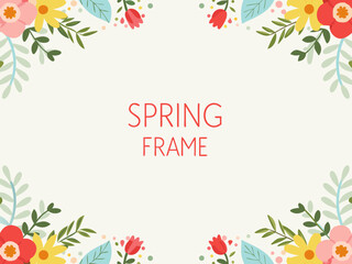Fototapeta premium frame with flowers