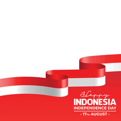 indonesia independence day hut ri 80 vector background template design