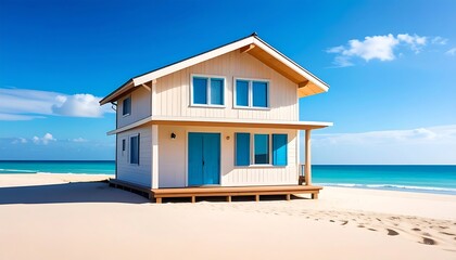 Obraz premium Beachfront cabin