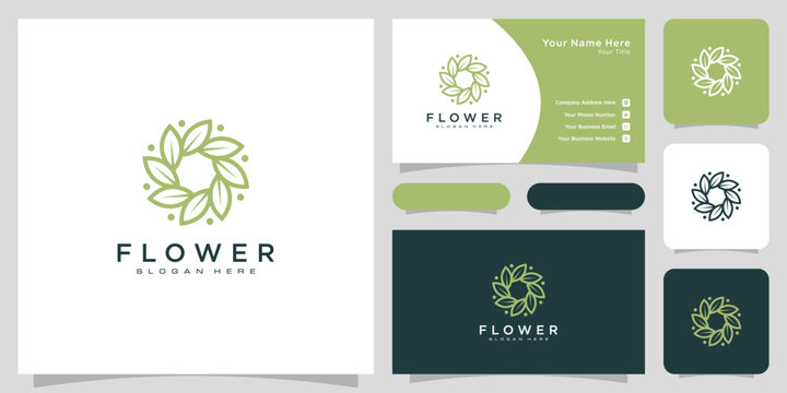 Building logo with line art style. city building abstract for logo design inspiration and business card design